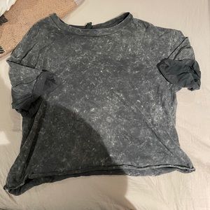 Acid Wash Cropped Tee